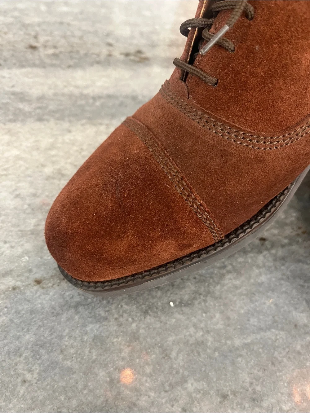 Florsheim Brown Suede Lace-Up Oxfords